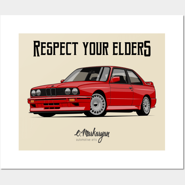 M3 E30 Wall Art by Markaryan